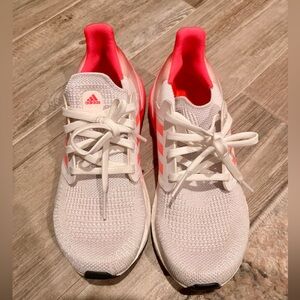 ADIDAS Ultraboost white and Hot Pink